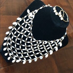Costume Windsor jewelry necklace and earrings